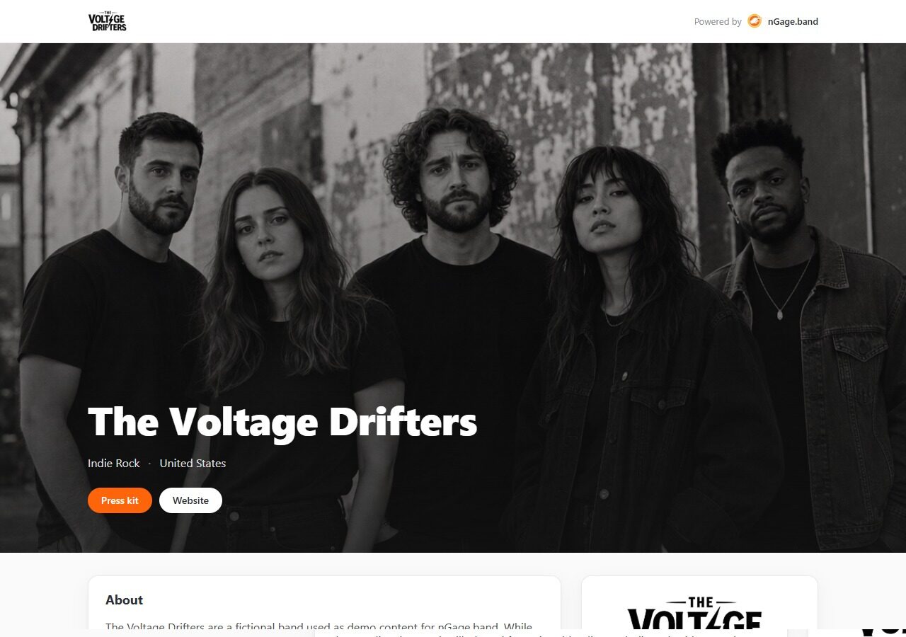 Artist Page
